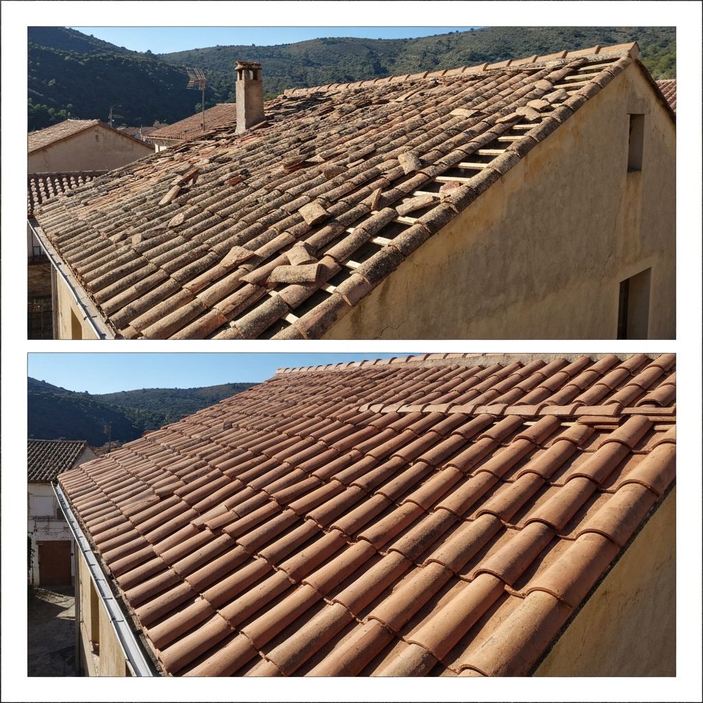 Reparación de tejado en Collado Mediano, Sierra de Madrid